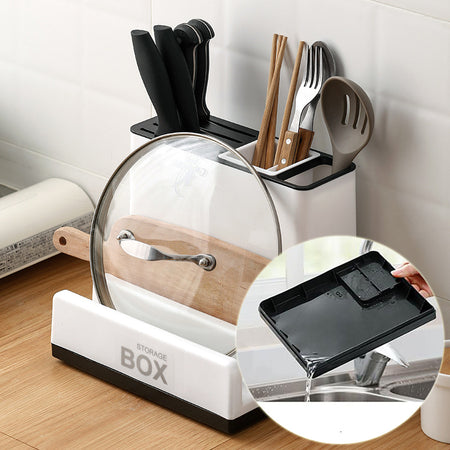 Kitchen Knife & Utensil Storage Rack – Space-Saving Holder