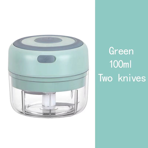 Multifunctional Electric Garlic Chopper 100/250Ml Portable Vegetable Grinder Onion Mixer Mashing Machine for Kitchen