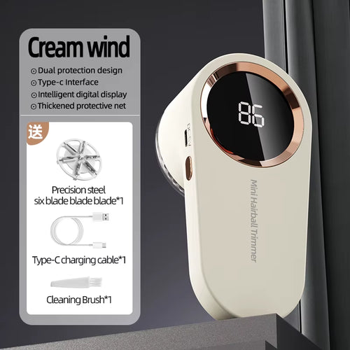 Load image into Gallery viewer, Lint Remover USB Charging Electric Pellet Machine Hair Ball Lint Trimmer Portable Electric Clothes Lint Machine High-Speed Moto
