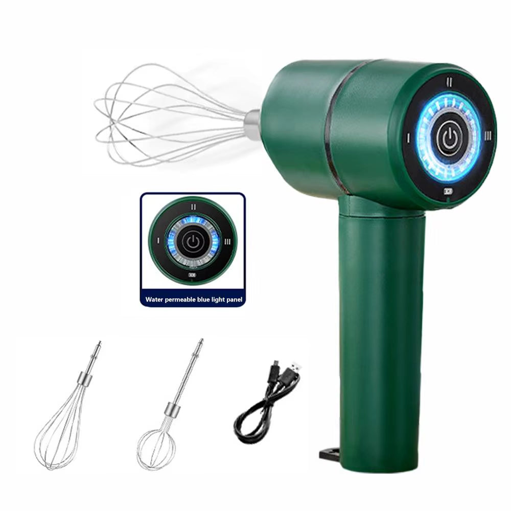 Portable Blender Mixer Kitchen Milk Frother Egg Beater Cake Baking Kneading Mixer Hand Mixer Electric Bamboo Whisk Matcha Brush