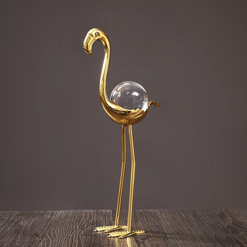 Load image into Gallery viewer, Flamingo Crystal Ball Light Luxury Home Decoration
