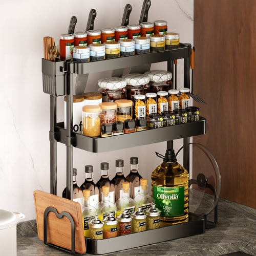 Load image into Gallery viewer, Kitchen Rack For Seasoning Multi-layer Storage Kitchen Supplies
