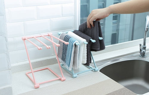 Load image into Gallery viewer, Foldable Dishcloth Shelf Kitchen Accessories Gadget Organizer
