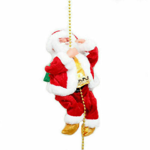 Load image into Gallery viewer, Electric Christmas Santa Claus Climbing Rope Ladder Musical Toy Xmas Gift Decor
