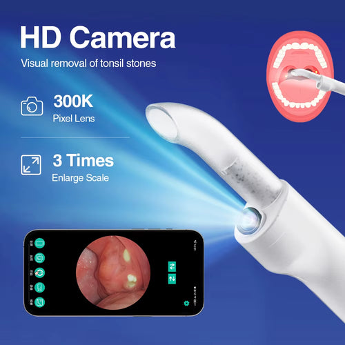 Load image into Gallery viewer, Visible Tonsil Stone Remover with 300K HD Camera Tonsil Stone Removal Kit 3 Suction Modes Tonsil Stone Removal Oral Care Health
