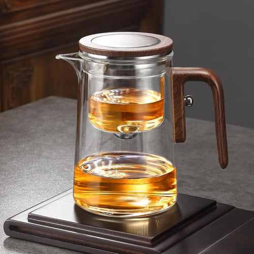 Load image into Gallery viewer, Teapot Glass,Creative Witchcraft Magic Tea Pot,Detachable Loose Tea Glass Tea Infuser,Teapot for Brewing Flower Tea (600ML)
