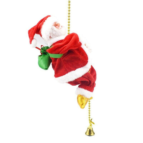Load image into Gallery viewer, Electric Christmas Santa Claus Climbing Rope Ladder Musical Toy Xmas Gift Decor
