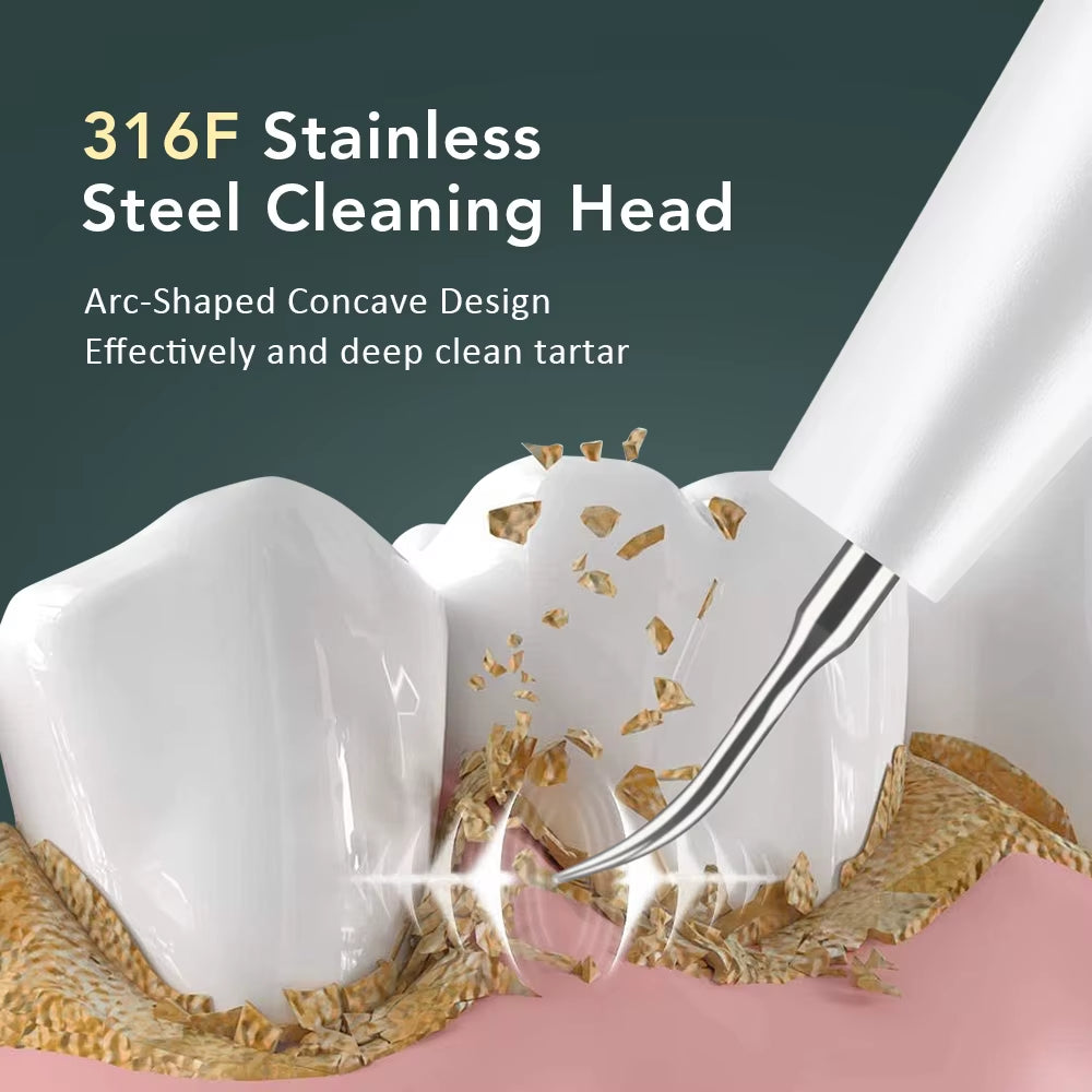 Visual Ultrasonic Teeth Cleaner Calculus Plaque Remover 3 Modes Ultrasonic Dental Scaler for Tooth Cleaning Whitening Oral Care