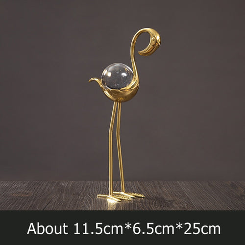 Load image into Gallery viewer, Flamingo Crystal Ball Light Luxury Home Decoration
