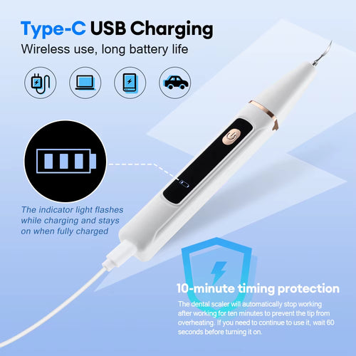 Load image into Gallery viewer, Ultrasonic Dental Scaler 3 Modes Oral Care Tartar Removal Calculus Remover Tooth Stain Cleaner Whitening Tool for Home Use
