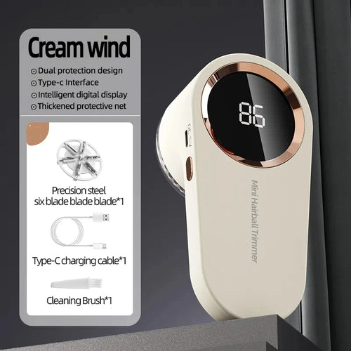 Load image into Gallery viewer, Lint Remover USB Charging Electric Pellet Machine Hair Ball Lint Trimmer Portable Electric Clothes Lint Machine High-Speed Moto
