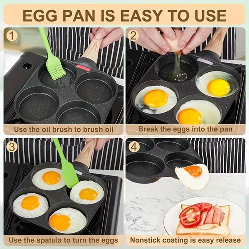 Load image into Gallery viewer, Egg Pan, 4 Cup Egg Pans Nonstick
