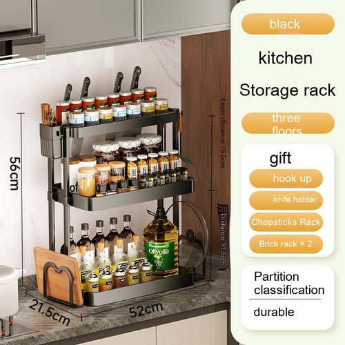 Load image into Gallery viewer, Kitchen Rack For Seasoning Multi-layer Storage Kitchen Supplies
