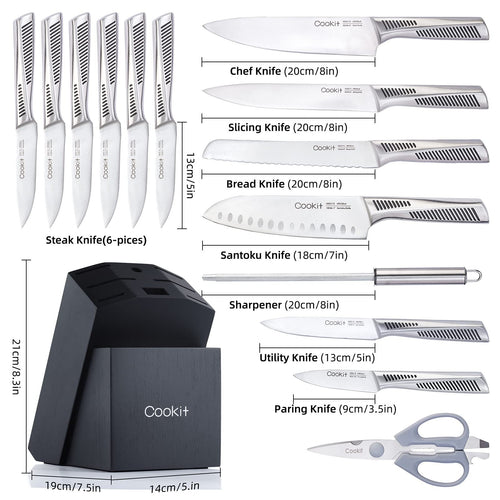 Load image into Gallery viewer, 15 Piece Knife Sets with Block
