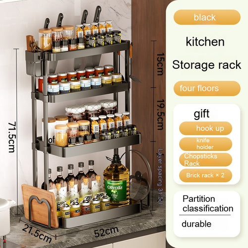 Load image into Gallery viewer, Kitchen Rack For Seasoning Multi-layer Storage Kitchen Supplies
