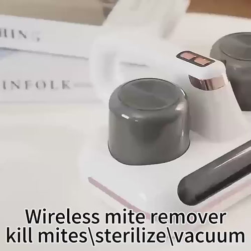 Load and play video in Gallery viewer, Cordless Mattress Vacuum Mite Remover with 2 Filters
